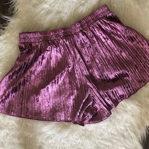 Metallic Pink Shorts